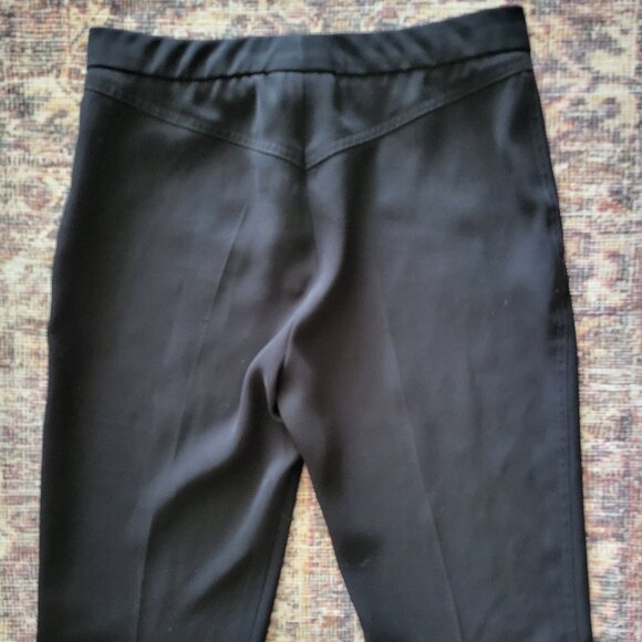 Louis Vuitton Uniform Women High Rise Trouser Pant Polyester Black sz 38 - Picture 2 of 7